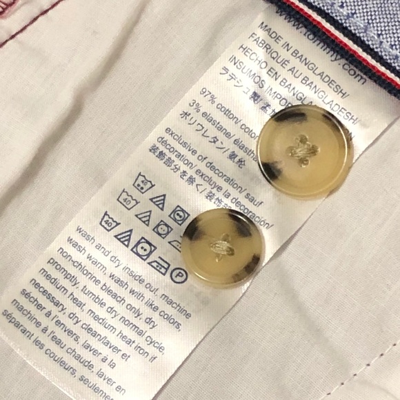 Tommy Hilfiger Men's Casual Flat Front Shorts Flex Burgundy 38W NWT - Picture 9 of 14